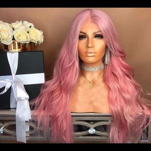Pink wig